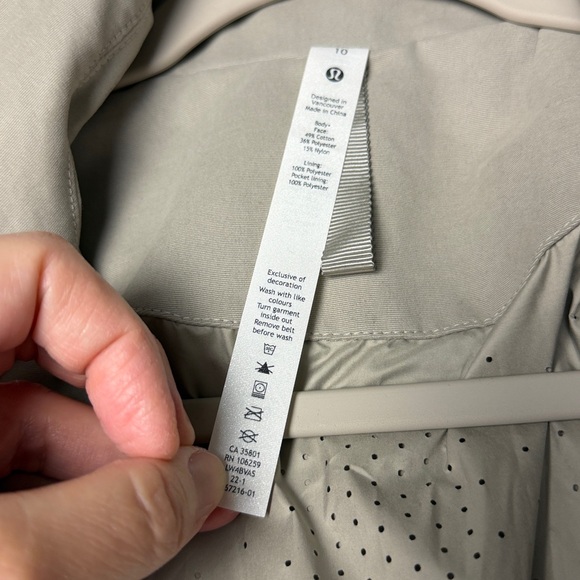 Lululemon Always There Short Trench Coat - Picture 16 of 16